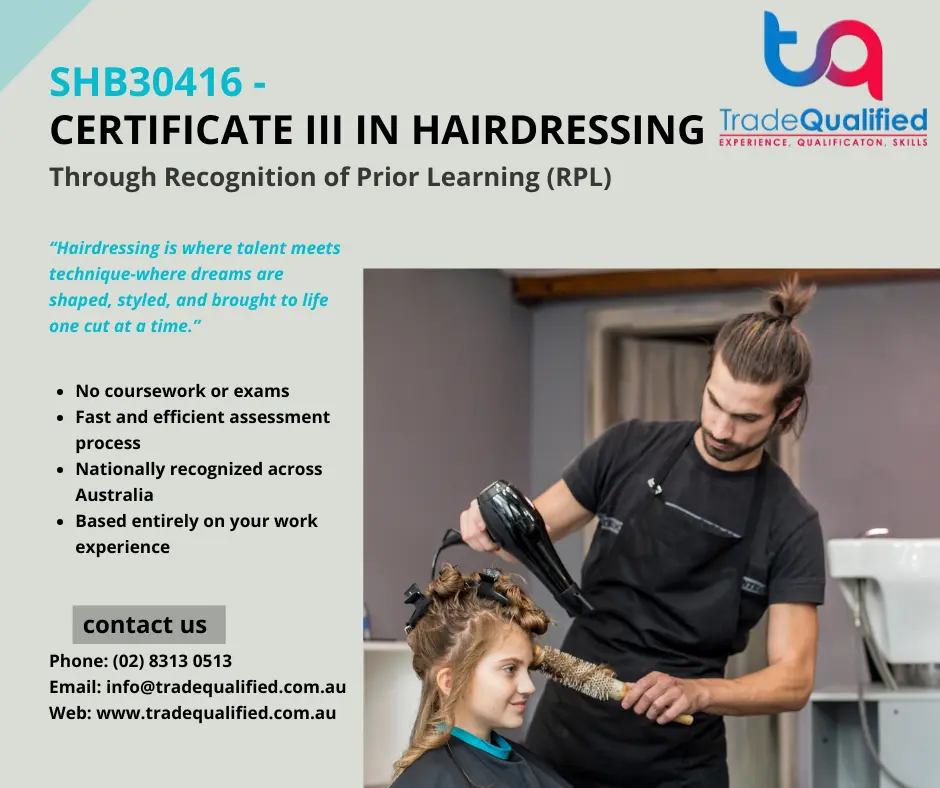 SHB30416 Certificate III in Hairdressing