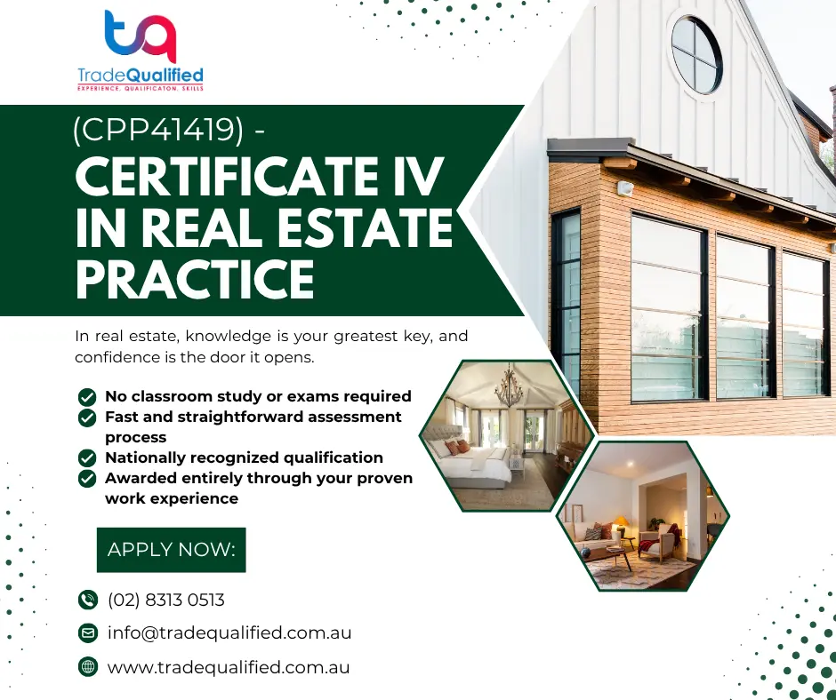 CPP41419 Certificate IV Real Estate Practice