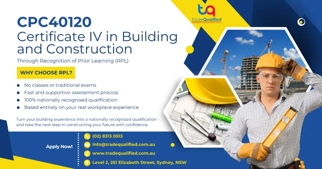 CPC40120 Certificate IV in Building and Construction