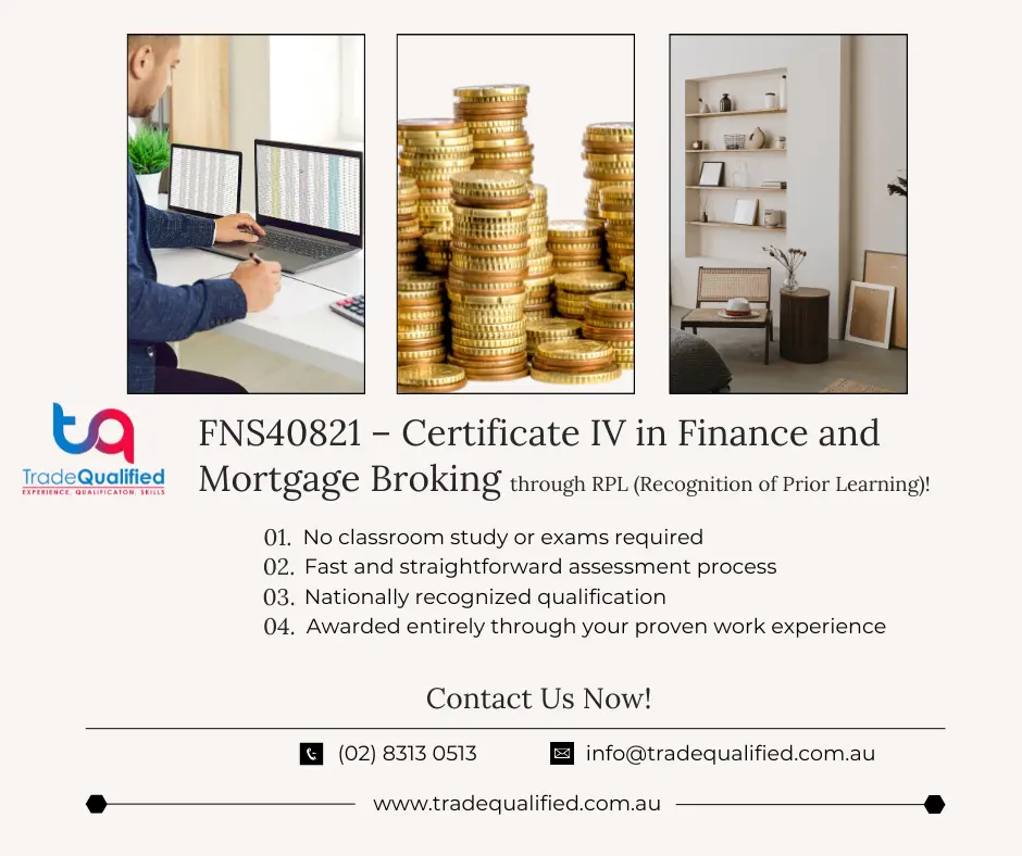 FNS40821 Certificate IV in Finance and Mortgage Broking