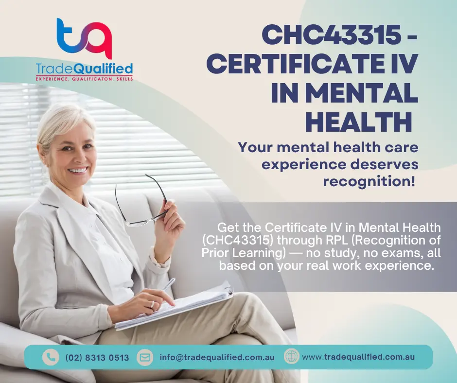 CHC43315 Certificate IV in Mental Health