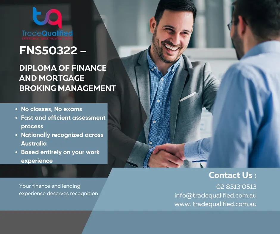 FNS50322 Diploma of Finance and Mortgage Broking Management