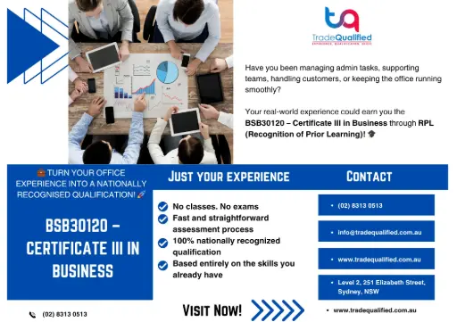 BSB30120 Certificate III in Business